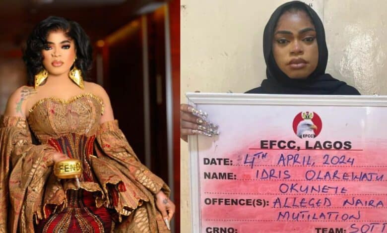 EFCC officially confirms the arrests of crossdresser Bobrisky shares new photo of him in detention 780x470 1